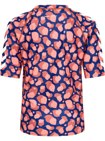 Schwimm-T-Shirt Hmllucia Mädchen in NAVY PEONY