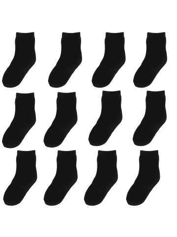 12er-Set Yalion Baby Langsocken – bequem, weich & alltagstauglich, schwarz