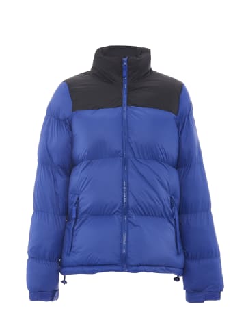 Damen Wattierte Steppjacke in Kobalt Schwarz