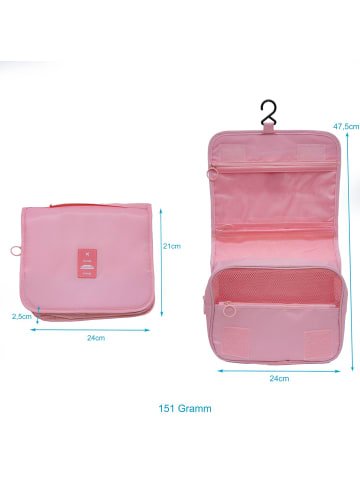 Wasserfeste Kosmetiktasche in APRICOT ROSA
