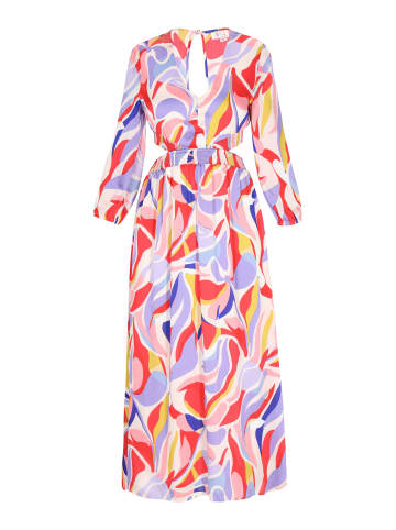 Women Dress in red multicolor