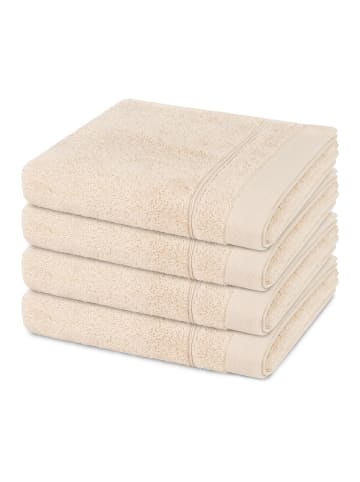 4 X Handtuch im Set Rubin in Natur