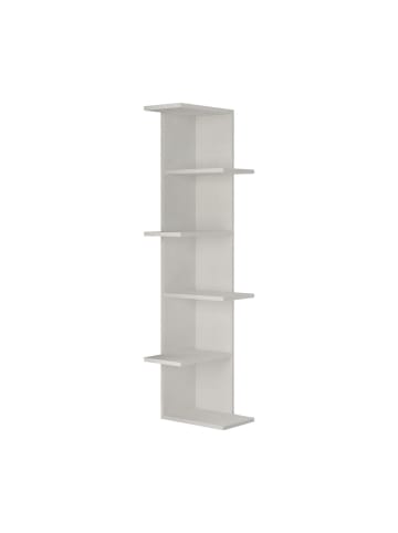 Eckregal SASO in Weiß - (W)37  x (H)141  x (L)24 cm