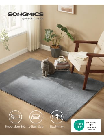 Teppich Alvin in Grau - (B)120 x (H)1 x (T)170 cm