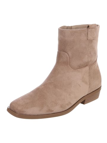 Stiefelette in Hellbraun