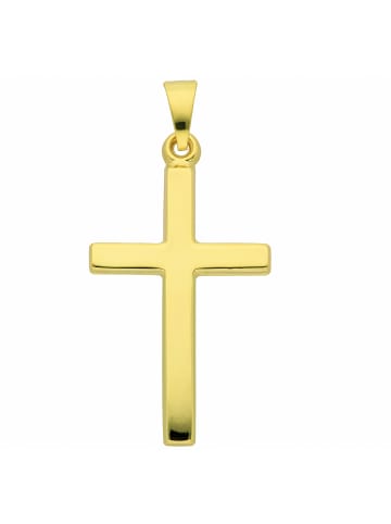 Damen & Herren 333 Gold Kreuz Anhänger in gold
