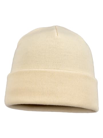 Strickmütze in beige