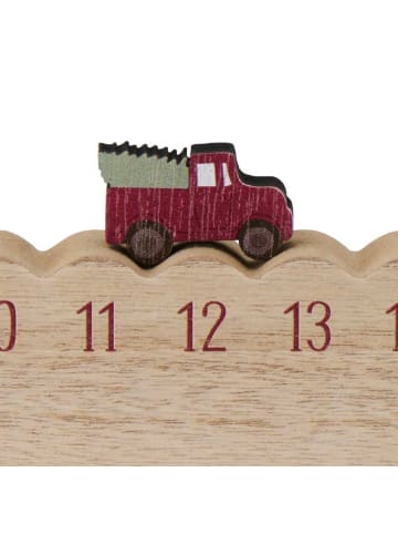 Weihnachtskalender LASTWAGEN mit WEIHNACHTSBAUM 50 cm