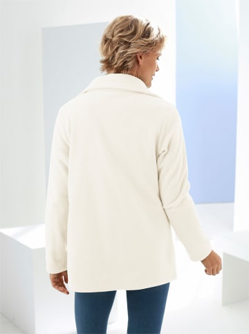 Fleece-Jacke in wollweiß