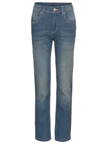 Straight-Jeans in blue stone used