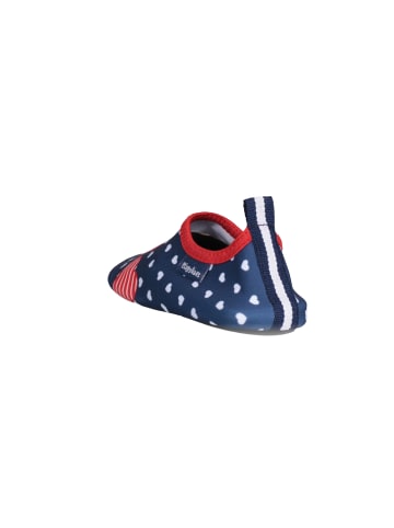 Barfuß-Schuh Herzchen in Marine