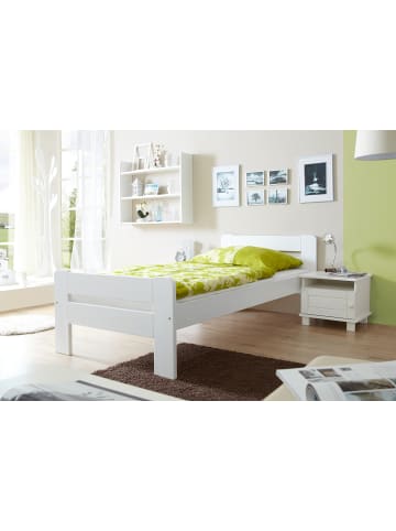 Einzelbett Bert in Weiß