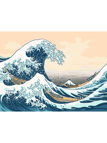 Ravensburger Malprodukte Große Welle (Hokusai) in bunt