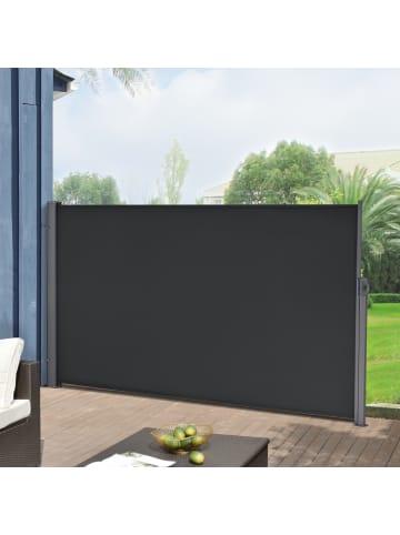 Seitenmarkise Mulhacén in Schwarz (H)180cm (L)300cm