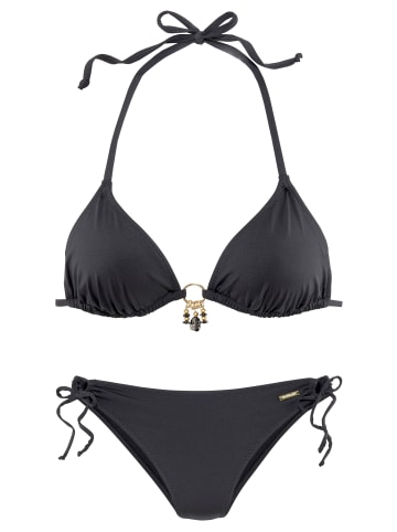 Triangel-Bikini in schwarz