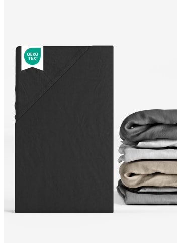 Sämann Spannbettlaken Jersey schwarz