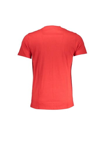 Rot Baumwolle Herren T-Shirt