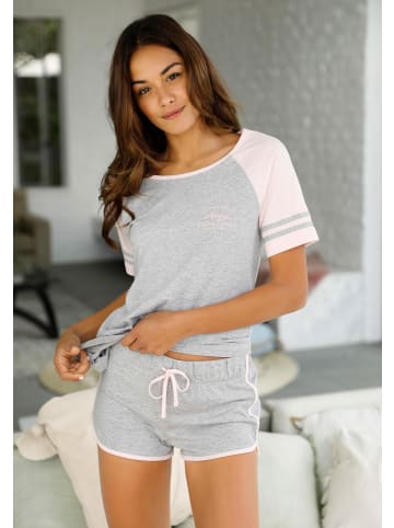 Shorty in grau-rosa
