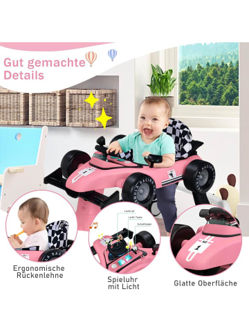4 in 1 Lauflernwagen in Rosa