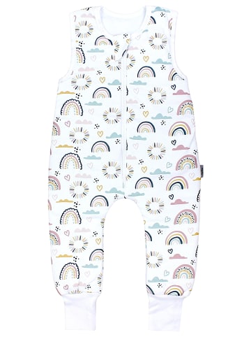 Baby Ganzjahresschlafsack mit Beinen 2,5 Tog in weiß Modell 6