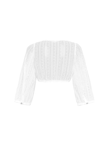 Spitzen-Dirndlbluse mit weitem Arm