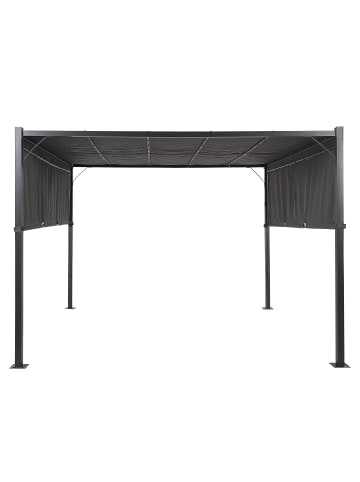 Garten-Pergola PARGA in Grau/Schwarz - (W) 310 x (H) 215 x (L) 310 cm