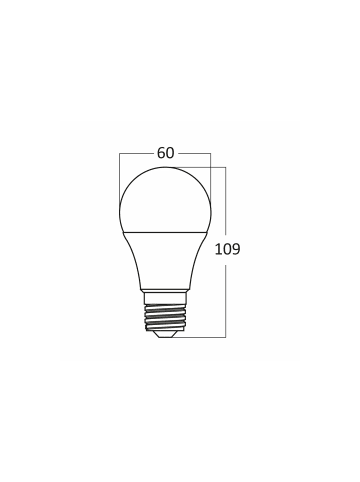 LED Leuchtmittel E27 (A60) | 10 Watt 940 Lumen in kaltweiß  (6500 K) in Weiß