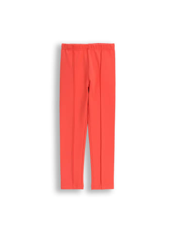 Sweat-Leggings mit langem Hosenbein in rot