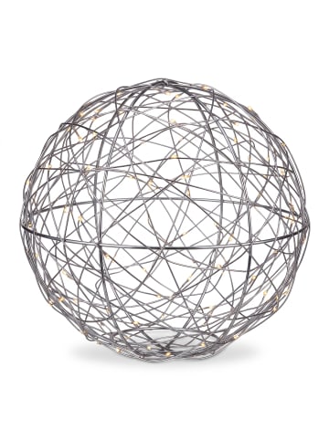 LED Dekokugel in Silber - Ø 30 cm
