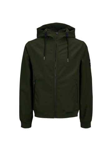 Jacke Basic Softshell Hood in Dunkelgrün