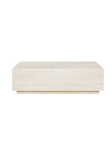 Couchtisch modern rechteckig 120x75 cm Travertinoptik in Beige