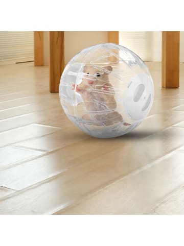 Hamsterball in Transparent/ Weiß - Ø 18,5 cm