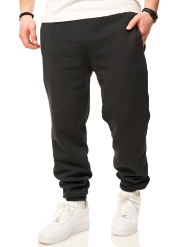 Jogginghose - im Straight-Fit als Lange Trainingshose Sweatpants in Dunkelgrau
