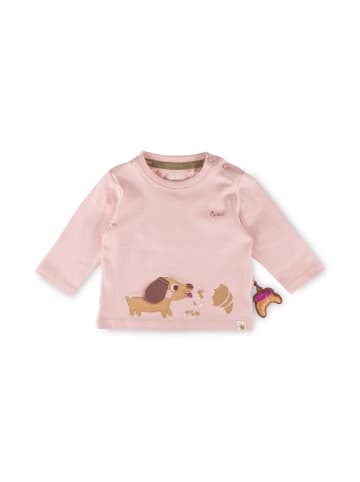 Langarmshirt Petit Croissant in rosa