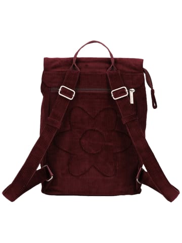 Rucksack Mademoiselle MR13 in Cord-Bordeaux