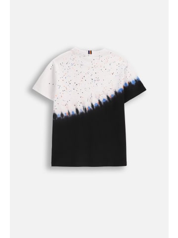 Baumwoll-T-Shirt mit kurzen Ärmeln in weiß
