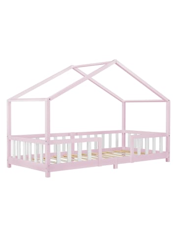 Kinderbett Treviolo in Rosa Weiß (L)200cm (B)90cm