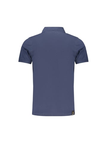 Blau Baumwolle Herren Polo Hemd