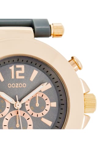 Analog-Armbanduhr Oozoo Vintage Series grau groß (ca. 40mm)