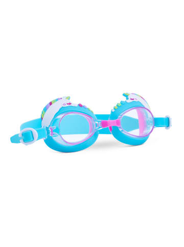 Einhorn Kinder Schwimmbrille UV Anti-Fog Silikon in Blau Ab 3 J.