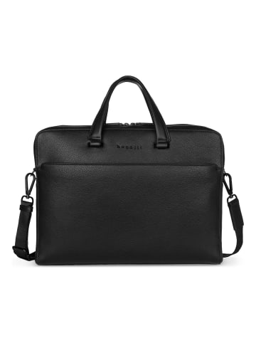 Black Aktentasche Leder 38 cm Laptopfach schwarz