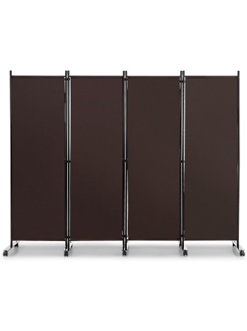 Paravent 4 tlg. 173 cm in Braun