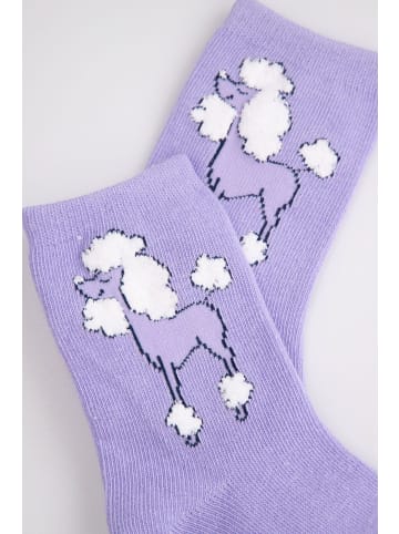 Socken in violett
