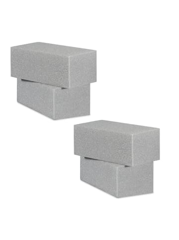 12x Steckschaum in Grau - (B)22,5 x (H)8 x (T)10,5 cm