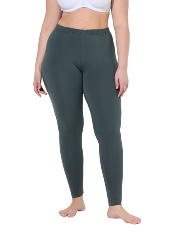 Leggings in dunkles graugrün