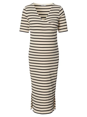 Still-Kleid Soiree in Cream Stripe