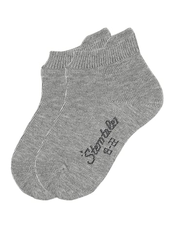 Sneaker-Socken 2er-Pack uni in silber mel.