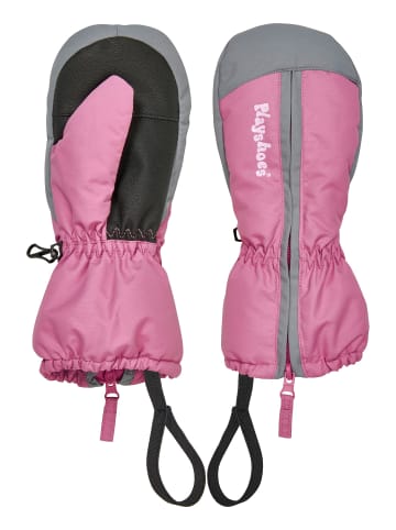 Fäustling mit Reißverschluss in pink