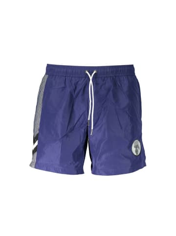 Blau Polyester Herren Bade Boxershorts