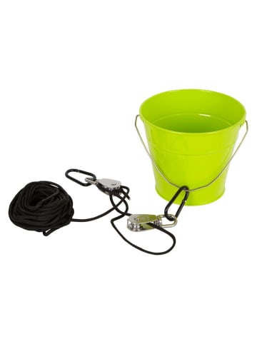 Flaschenzug mit Eimer - Grün in green